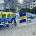 Torcedores do Boca fazem 'bandeiraço' em Copa antes da final da Libertadores
