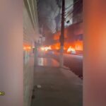 Torcedores do Santos botam fogo em carros no entorno da