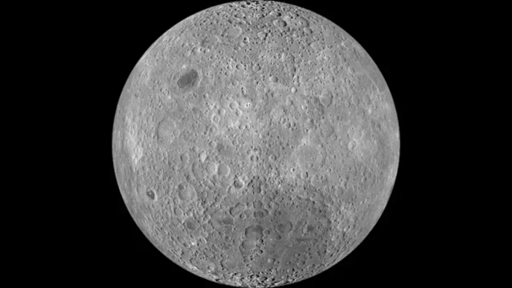 Lado escondido da Lua (Crédito: NASA/Goddard Space Flight Center/Arizona State University)